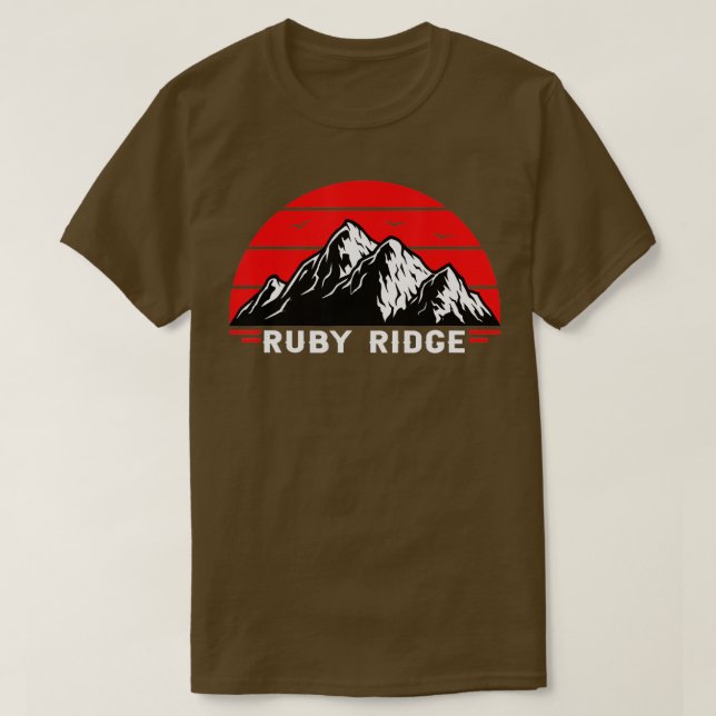 T-shirt Souvenez-vous de Ruby Ridge Idaho Mountain 2 (Design devant)