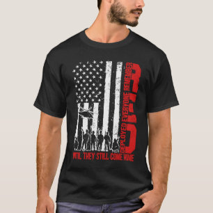 T-shirt Souvenez-vous de tous les militaires déployés RED