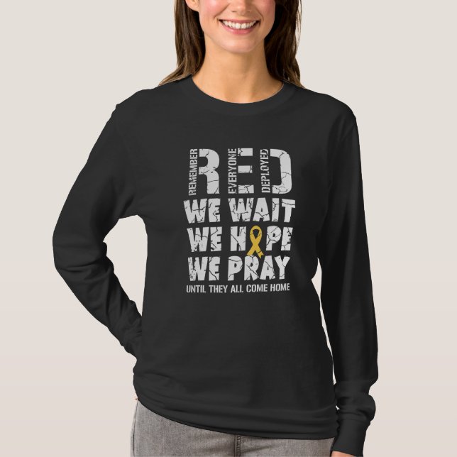 T-shirt Souvenez-vous de tout le monde déployé Red Friday  (Devant)
