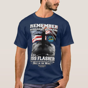 T-shirt Souvenez-vous du sous-marin USS Flasher SSN613
