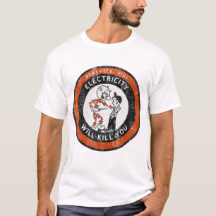 T-shirt Souvenez-vous que l'électricité pour enfants vous