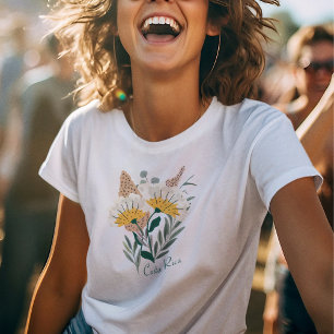 T-shirt Souvenir botanique de la femme du Costa Rica