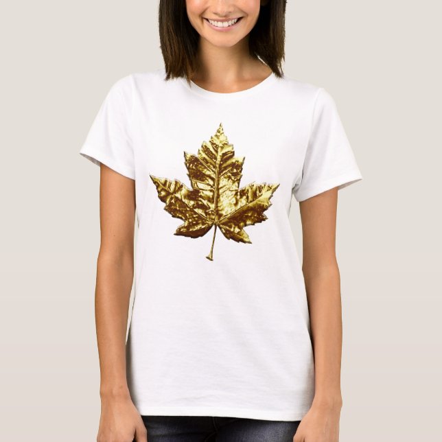 T-shirt Souvenir Canada pour femmes Feuille d'érab (Devant)