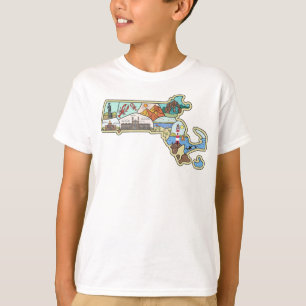 T-shirt Souvenir de Boston Cape Cod Salem