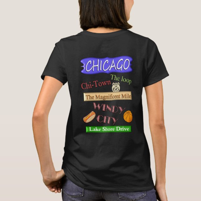T-shirt souvenir de Chicago (Dos)