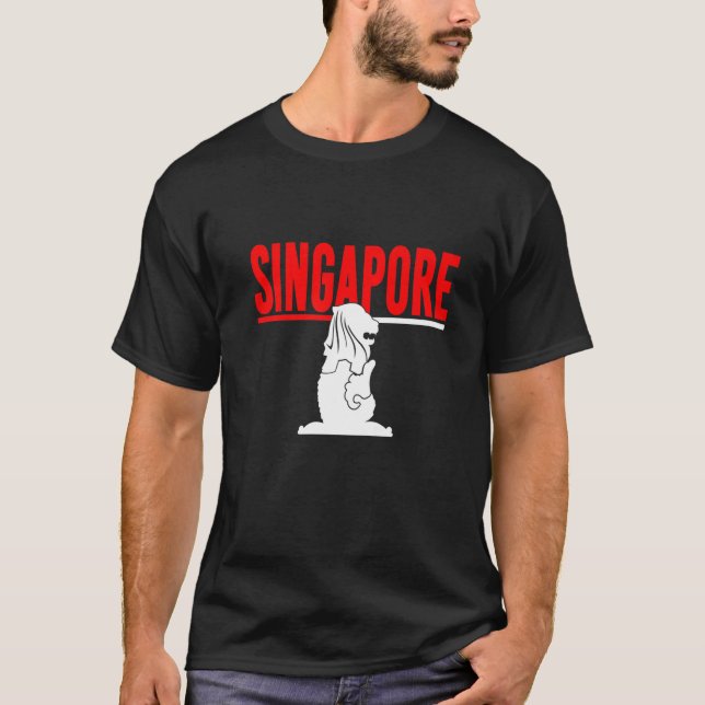 T-shirt Souvenir de destination touristique de Singapour (Devant)