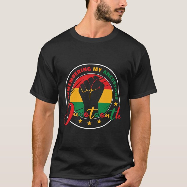 T-shirt Souvenir de mes ancêtres - Junetten (Devant)