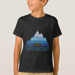 T-shirt Souvenir de ski du Vermont Sport de montagne vinta