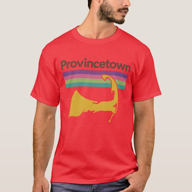 T-shirt Souvenir de style les années 70 rétro Provincetown (Devant)