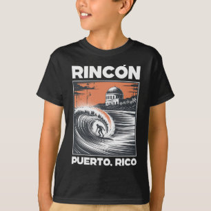 T-shirt Souvenir de surf de Rincon Porto Rico 