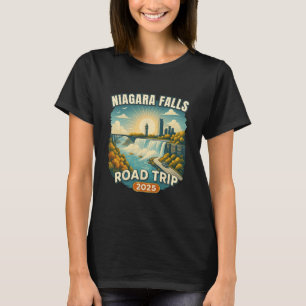 T-shirt Souvenir de vacances en famille Chute du Niagara R