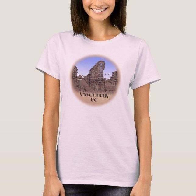 T-shirt Souvenir de Vancouver Gastown Art Femmes T (Devant)