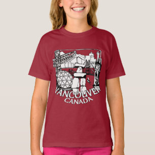 T-shirt souvenir de Vancouver pour enfants Chemise