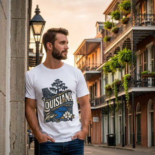 T-Shirt Souvenir de Voyage Vintage de Louisiane