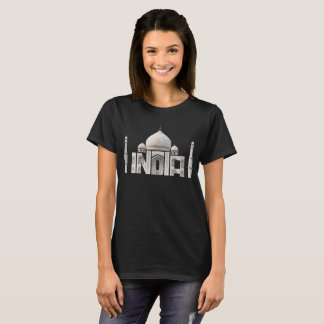 T-shirt Souvenir d'Inde Taj Mahal joyeux marbre blanc