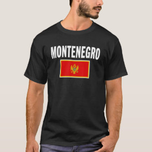 T-shirt Souvenir du drapeau monténégrin du Monténégro