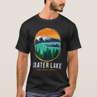 T-shirt Souvenir du Parc National Crater Lake Montagne Ran