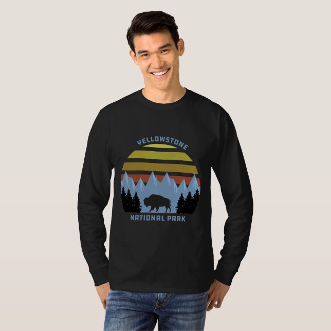 T-shirt Souvenir du parc national de Yellowstone (Devant entier)