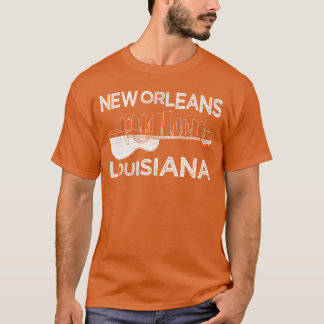 T-shirt Souvenir La Nouvelle-Orléans Musique de Guitare Lo