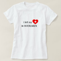 T-shirt souvenir Love Interlaken