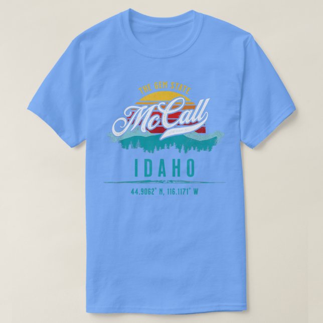 T-shirt Souvenir McCall Idaho 1 (Design devant)