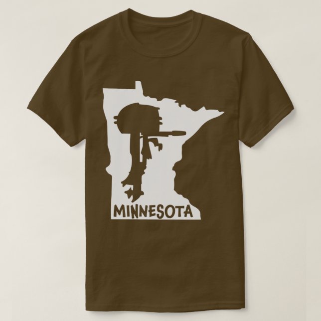 T-shirt Souvenir moteur extérieur du Minnesota (Design devant)
