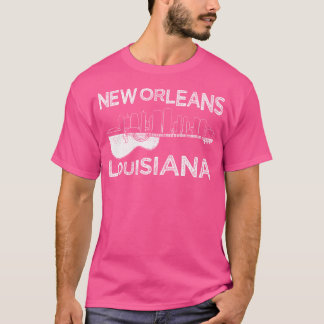 T-shirt Souvenir Nouvelle-Orléans Guitare Musique Louisian