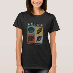 T-shirt Souvenir Rétro Bélize Coquillage de Mer Vintage Ho