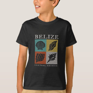 T-shirt Souvenir Rétro Bélize Coquillage Vintage Hommes Fe