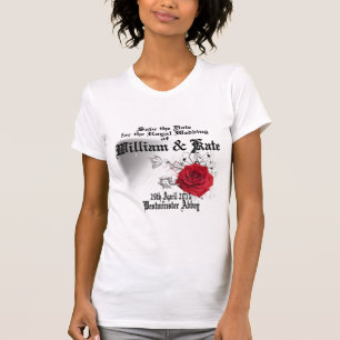 T-shirt Souvenir royal d'objet de collection de mariage de