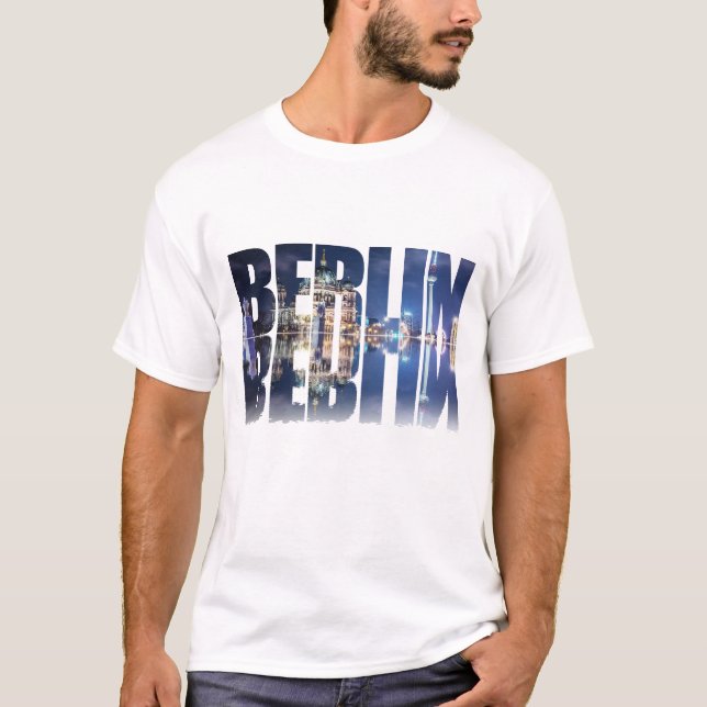 T-shirt souvenir texte de Berlin (Devant)