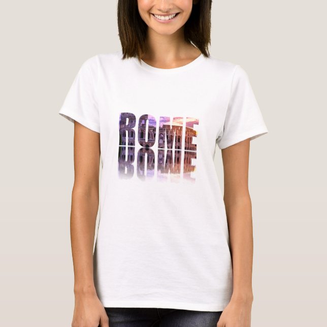 T-shirt souvenir texte Rome (Devant)