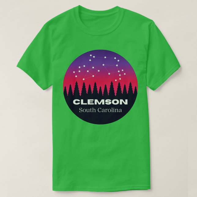 T-shirt Souvenir touristique de Clemson South olina (Design devant)