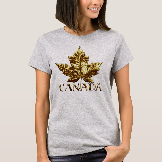 T-shirt Souvenir Womens Canada Maple Leaf (Devant)