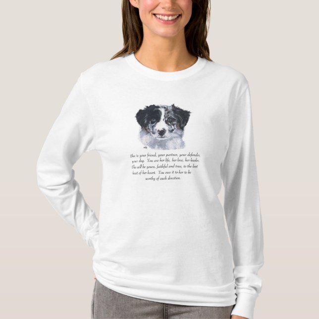T-shirt Souvenirs Border Collie (Devant)