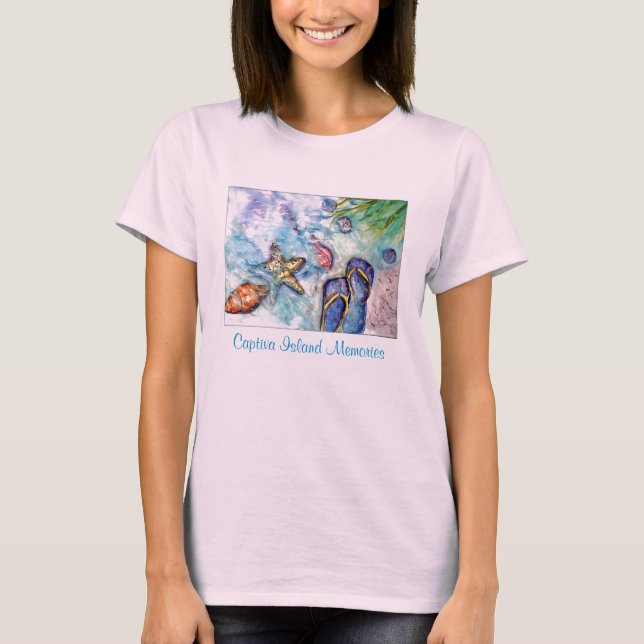 T-shirt Souvenirs de l'île de Captiva (Devant)