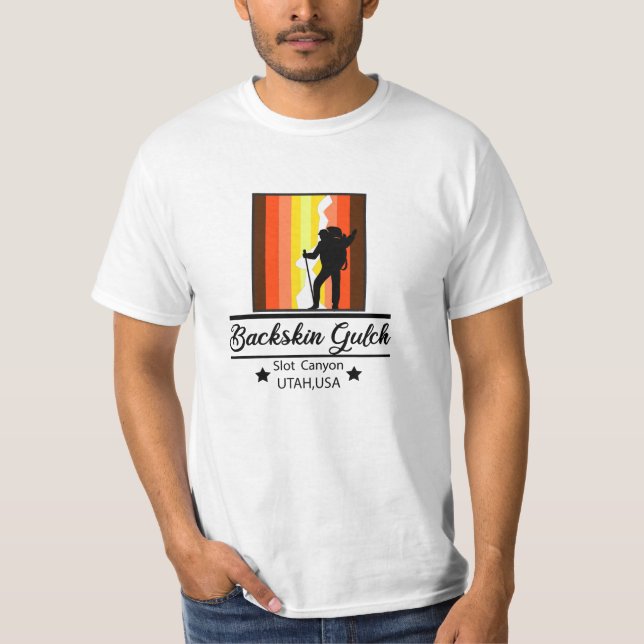 T-shirt Souvenirs d'emballage de Randonnée de goulet de Bu (Devant)