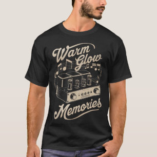 T-shirt Souvenirs doux Sepia Tons Vintage Amplificateur