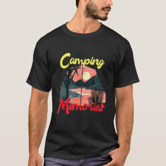 T-shirt Souvenirs du camping avec vue sur la tente Camper