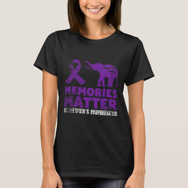 T-shirt Souvenirs Problème Heimerheimer - Eléphant pourpre (Devant)