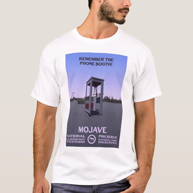 T-shirt Souviens-toi du Téléphone Booth ! - Mojave Nationa (Devant)