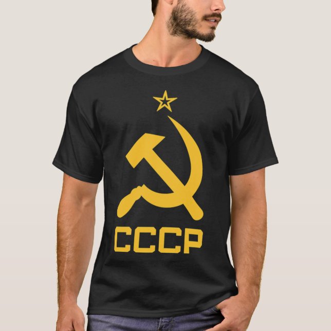 T-shirt Soviet Union - Hammer and Sickle Red Star - Commun (Devant)