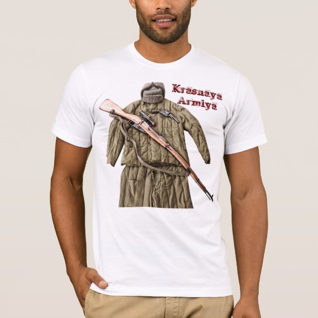T-shirt soviétique d'armée rouge de Mosin Nagant (Devant)