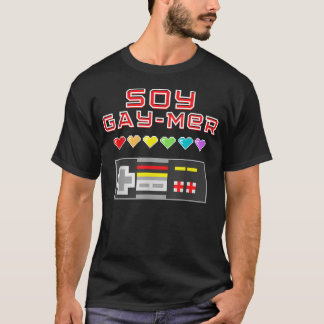 T-shirt Soy Gamer Gay Mer - Lgbtq Gamer 80S Vintage
