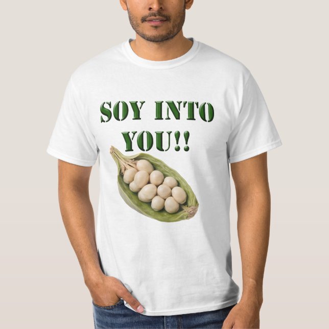 T-shirt Soy Into You : A Vegan Love Story, (Devant)