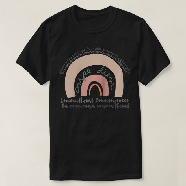T-shirt Soy Profe Enseignant bilingue (Design devant)