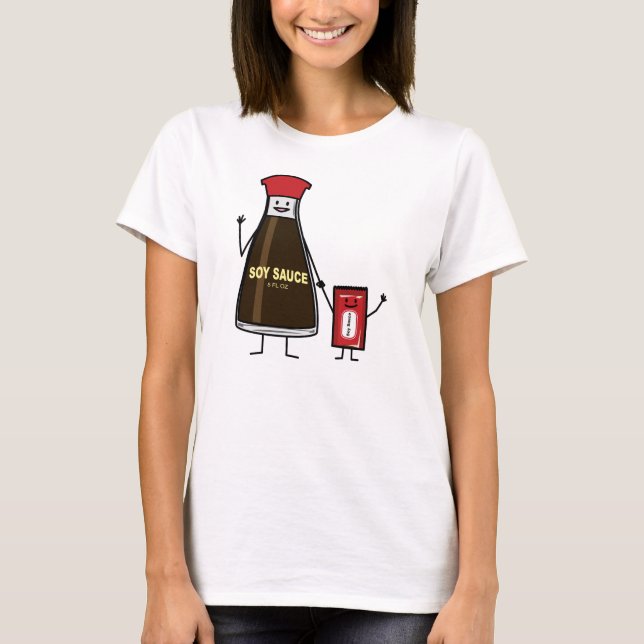 T-shirt Soy Sauce Bottle Paquet enfant condiment asiatique (Devant)