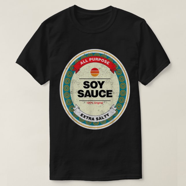 T-shirt Soy Sauce Drôle Costume Halloween (Design devant)