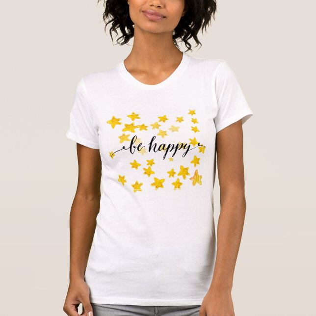 T-shirt Soyez 3 heureux (Devant)