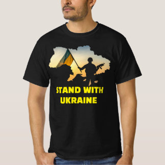 T-shirt Soyez avec l'Ukraine - Soutien et solidarité
